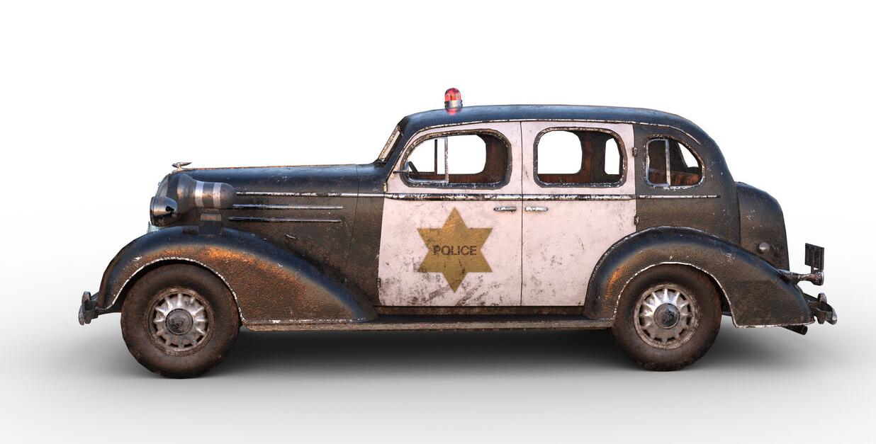 Old Police Car Generic